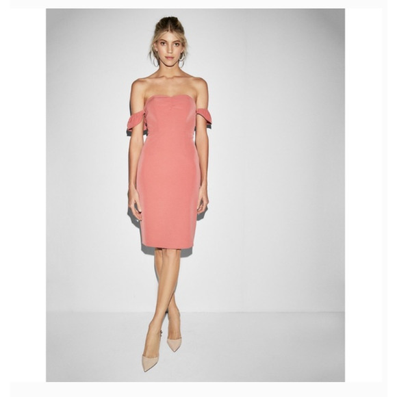 Express Dresses & Skirts - EXPRESS • Strapless Off The Shoulder Midi Dress 0